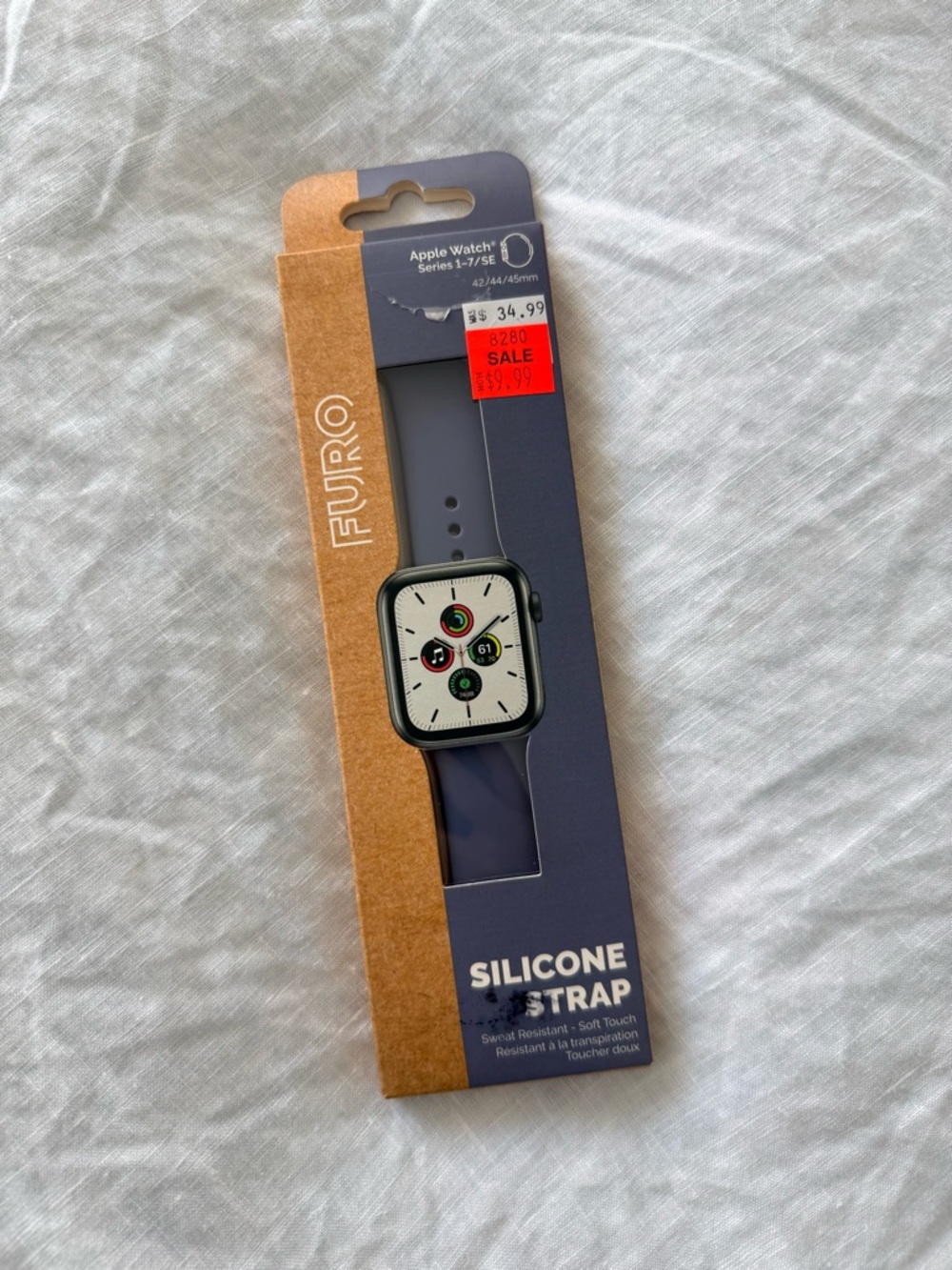 Furo Silicone Apple Watch Strap in Slate Blue